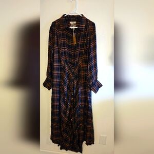 Natural Life Plaid XL Maxi Dress